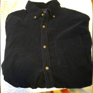 GAP Men's Slim Fit Black Men's Button Down